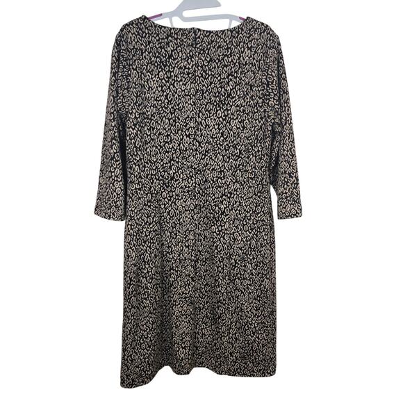 Women's Chico's "So Slimming" Cheetah Print Knit Sheath Dress | Size 1 (Medium) - Picture 2 of 8